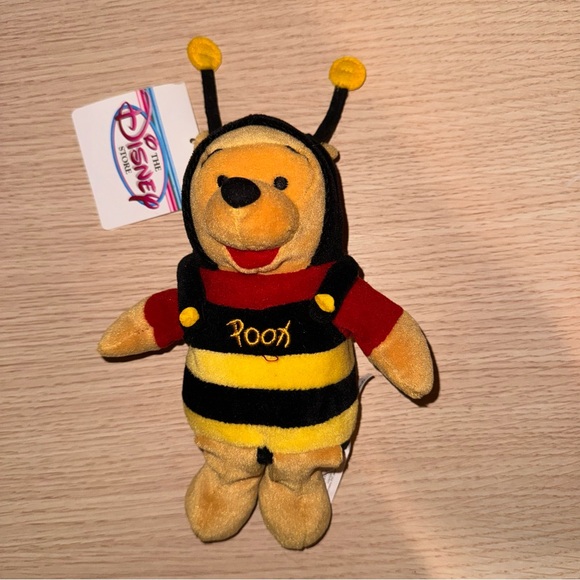 Disney Winnie The Pooh Bear Honeybee Bumble Bee Costume Plush 9" Stuffed… - Picture 1 of 2
